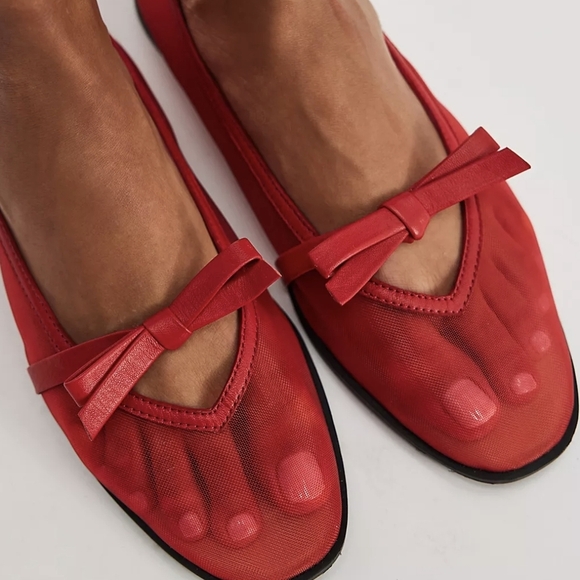Free People Mesh Mania Bow Flats - Picture 3 of 9